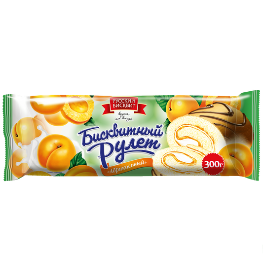 «Русский бисквит» Рулет абрикосовый 300г*10шт