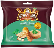 8.1 Snacks ~ Сухарики 3Корочки Холодец с хреном +соус горчичный соус 60гр*30шт