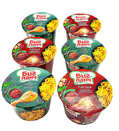 Купить лапша биг ланч с тушеной курицей и луком 90г 24