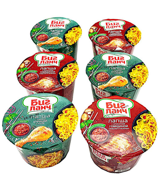 Купить лапша биг ланч с тушеной курицей и луком 90г 24