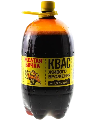 J00. Kvas ~Квас Желтая бочка 1,5л*6шт