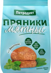 B10. Sugar Free ~ Пряники Мятные на Фруктозе 350гр*10шт