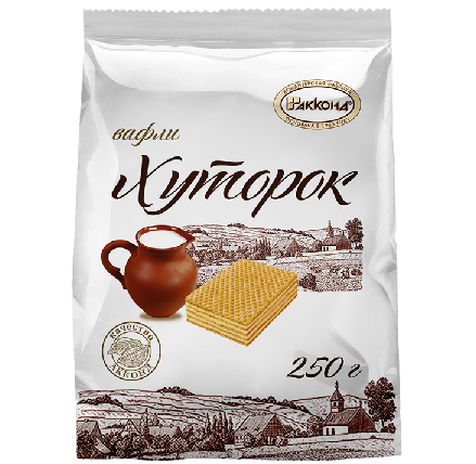 5.1 Wafers~ Вафли Хуторок 250гр*6шт