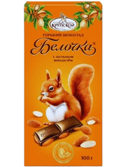 A09. Chocolate ~ Шоколад Белочка с цельным миндалём 100гр*15шт