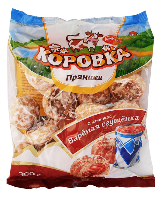 Пряники Рот Фронт Коровка с начинкой вареная сгущенка 300 г/6