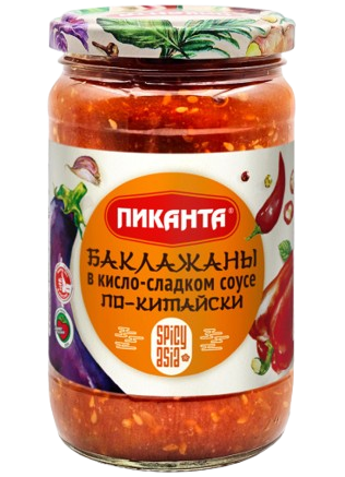 H02. Pickled Vegetables ~ Баклажаны в кисло-сладком соусе по-китайски 360гр*6шт