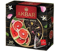 «Akbar» Black tea Чай Грейпфрут и арбуз 20п*12шт
