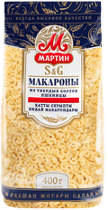 Pasta ~ «Мартин» Макаронные изделия Рожки скобочки 400гр*20шт
