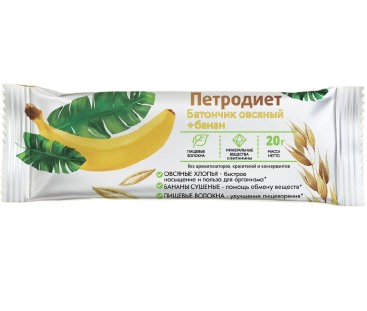 B12. Sugar Free ~ Батончик Овсяный с бананом 20гр*30шт