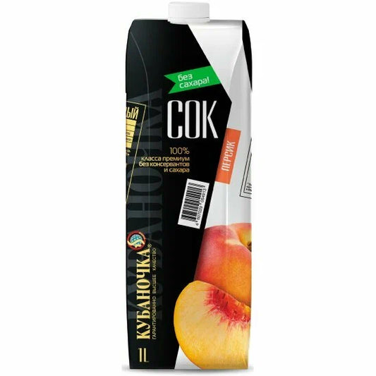 Сок Кубаночка  *  Персиковый*(1 л).12 Шт.