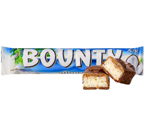 A08. Chocolate Bars ~ Батончики Bounty 55гр*32шт