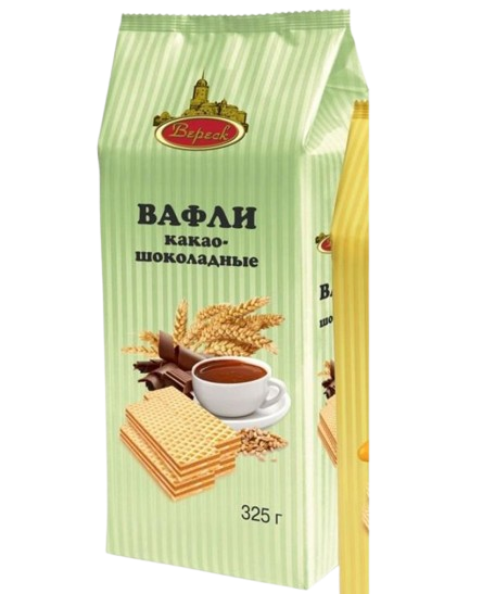 5.3 Wafers ~ Вафли Вереск какао-шоколадные 325гр*12шт