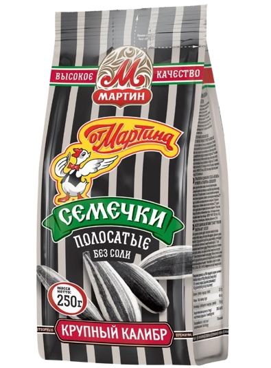 B30. Sunflower Seeds ~Семечки От Мартина полосатые 250гр*10шт