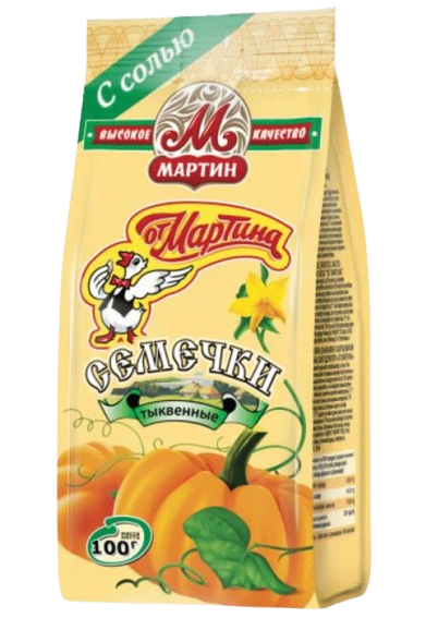 1. Sunflower Seeds ~ «Мартин» Семечки От Мартина тыквенные с солью 100гр*20шт