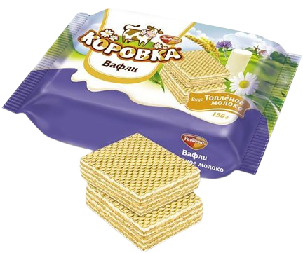 5.4 Wafers ~ Вафли Коровка топленое молоко 150гр*22шт