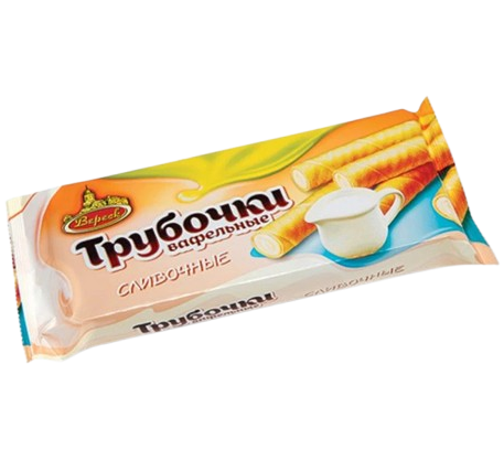 5.3 Wafers ~ Вафельные трубочки Сливочные 180г*14шт