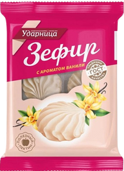 1.2 Marshmallows ~ Зефир Ударница Новый с ароматом ванили 160гр*12шт