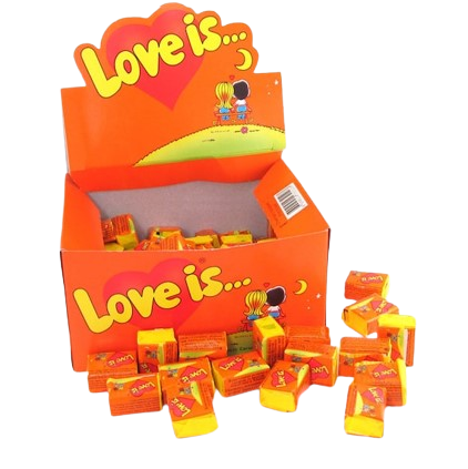 «Love Is» Жевательная резинка Апельсин-Ананас 100шт