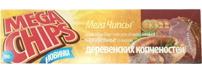 7. Chips ~ МегаЧипсы  Деревенские копченности 100гр*25шт