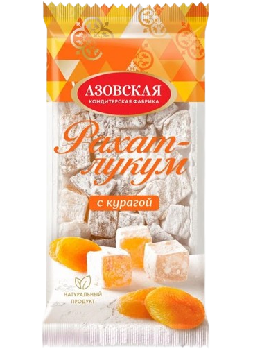 CHJ Kozinaki&Xalva ~  Рахат–лукум «Азовская» с курагой 300гр*12шт