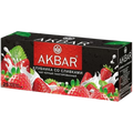 «Akbar» Black Tea Чай черный клубника со сливками 25п*15шт