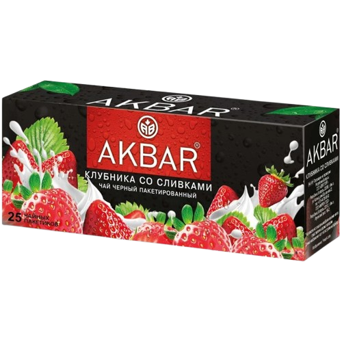 C26.Tea ~Strawberry whith cream 25п*15шт