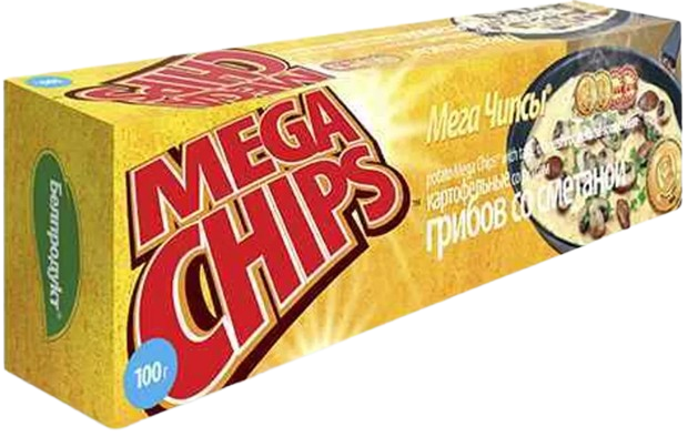 7. Chips ~ МегаЧипсы  Грибы со сметаной 100гр*25шт