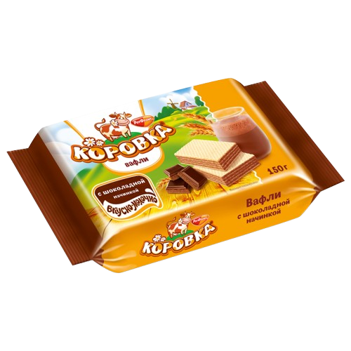*РотФронт* Вафли «Коровка» c шоколадной начинкой 150гр*22шт