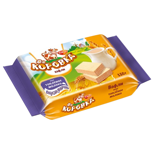 *РотФронт* Вафли «Коровка» вкус топленое молоко 150гр*22шт