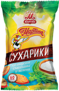 Chips&Snacks ~ Сухарики «Мартин» со вкусом сметана и зелень 60гр*24шт