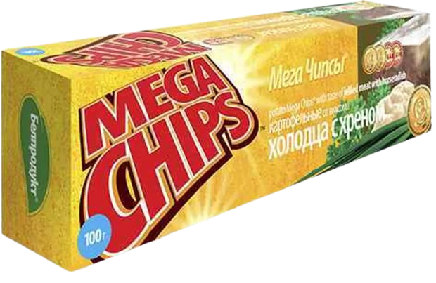 7. Chips ~ МегаЧипсы Холодец и хрен 100гр*25шт