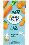«ФрутоНяня» нектар из моркови с мякотью, 200мл*18шт