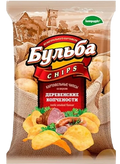 Chips ~ Картофельные чипсы «Бульба» Деревенские копчёности 75гр*25шт