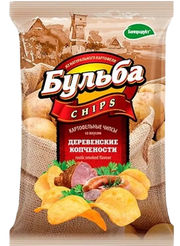 7.1 Chips ~ Картофельные чипсы «Бульба» Деревенские копчёности 75гр*25шт