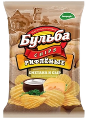 7.1 Chips ~ Картофельные чипсы «Бульба» Сметана и сыр 75гр*25шт