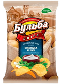 Chips ~ Картофельные чипсы «Бульба» Сметана и лук 75гр*25шт
