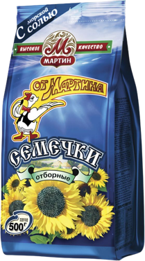 1. Sunflower Seeds ~ «Мартин» Семечки От Мартина отборые с солью PREMIUM 500г*10шт