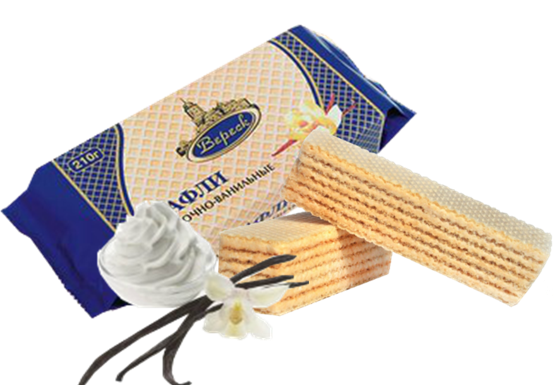 5.3 Wafers~ Вафли Вереск сливочно-ванильные 210гр*25шт