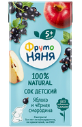 Baby's foods ~ «ФрутоНяня» сок из яблок и черной смородины, 200мл*18шт