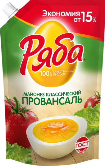Sauces & Mayonnaise  ~ Майонез «Ряба» Майонез "Провансаль" 630гр*16шт