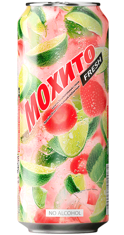 J04. Mojito ~ Мохито Клубничный 0,45л*24шт