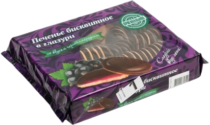 «Кико» Печенье бисквитное Черная смородина в шоколаде 1,2 кг