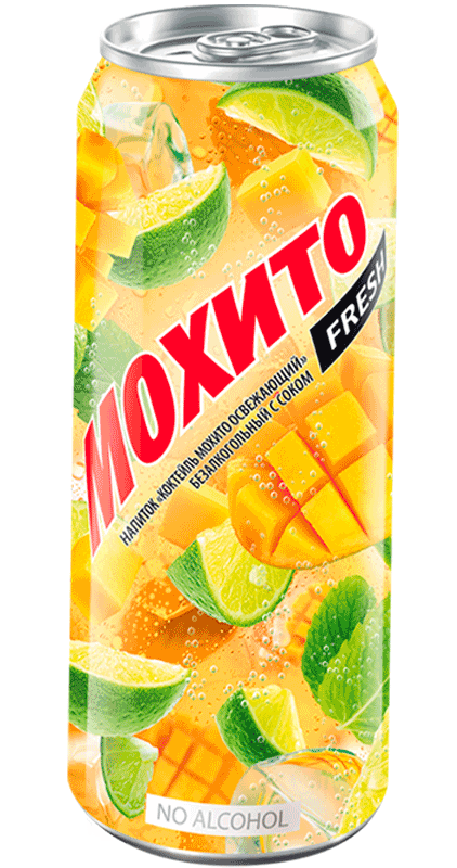 J04. Mojito ~ Мохито Манго 0,45л*24шт