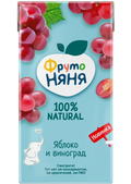Baby's foods ~ «ФрутоНяня» Сок нектар яблоко и виноград 200мл*18шт , 200мл*18шт