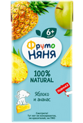 Baby's foods ~ «ФрутоНяня» Сок из яблок и ананас, 200мл*18шт
