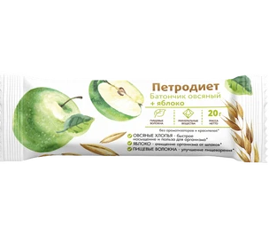 B12. Sugar Free ~ Батончик Овсяный с яблоком 20гр*30шт