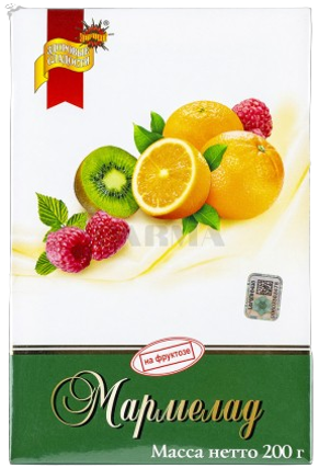 «Петродиет» Мармелад желейный на фруктозе 200гр*10шт