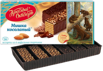 6. Wafer Cake ~ Вафельный торт Мишка Косолапый 220гр*6шт