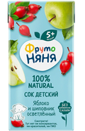 Baby's foods ~ «ФрутоНяня» сок из яблок и шиповника, 200мл*18шт