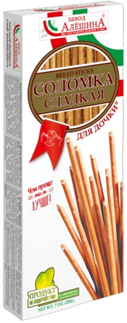 Соломка «Алешина» сладкая Для дочки (box) 200г*16шт